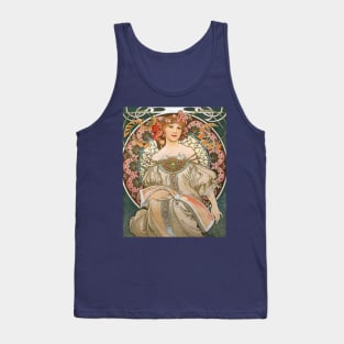 Reverie by Alphonse Mucha 1897 Tank Top